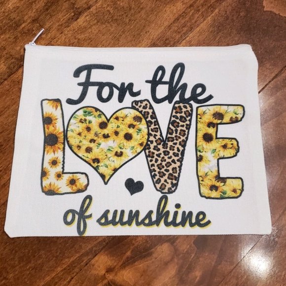For the Love of Sunshine Makeup Bag - Picture 1 of 9